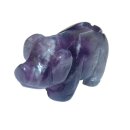 Amethyst Schwein - Glücksschwein  ca.40 x 20  mm