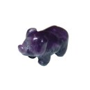 Amethyst Schwein - Glücksschwein  ca. 30 x 20  mm