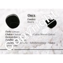 Onyx Trommelstein Tropfen gebohrt (2,5 mm) ca. 30 x 20 mm Anhänger Edelstein