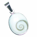Operculum (Shiva - Auge) 925er Silber Anhänger oval...