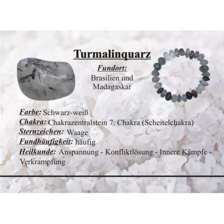 Edelsteinkarten- Turmalinquarz
