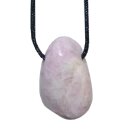 Kunzit Trommelstein Tropfen gebohrt (2,5 mm) ca. 20 x 15 mm Anhänger Edelstein