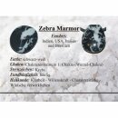 Edelsteinkarten- Zebra Marmor