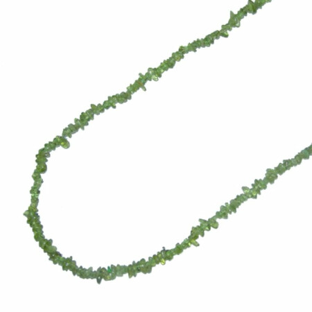 Peridot / Olivin Spltter Kette Länge 90 cm endlos = ohne Verschluss schöne klare grüne Farbe