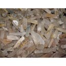 Laserquarz Bergkristall Spitzen 5 Stück mit Einschlüssen Natur gewachsen und belassen je ca.60 - 80 mm