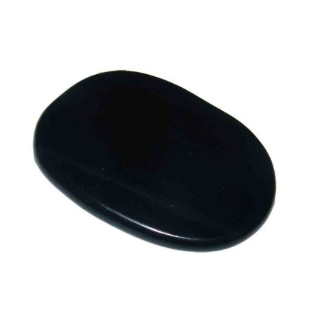 Onyx flacher Trommelstein Massagestein zum Auflegen ca. 55 x 40 mm