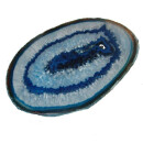 Achatscheibe blau schön transparent groß...