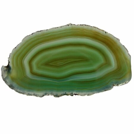 Achatscheibe grün mini schön transparent Länge ca. 50 - 70 mm