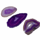 Achatscheibe lila mini schön transparent Länge ca. 50 - 70 mm