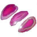 Achatscheibe pink mini schön transparent Länge...