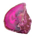 Achat pink, Hälfte einer Geode Größe L: ca. 75 - 90 mm aufgeschnitten, poliert & coloriert
