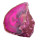 Achat pink Hälfte einer Geode Größe L: ca. 75 - 90 mm aufgeschnitten, poliert & pink coloriert