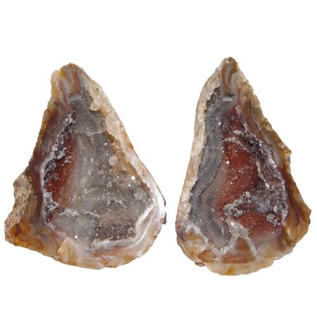 Achat Geode PAAR aufgeschnitten, poliert A*Qualität Größe L ca. 50 - 65 mm
