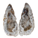 Achat Geode PAAR aufgeschnitten, poliert A*Qualität Größe L ca. 50 - 65 mm