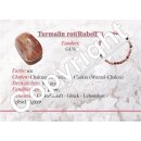 Turmalin Rubelit rot / rosa Armband 5 mm Kugel auf Stretchband