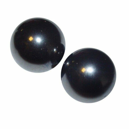 1 Paar Magnete in Kugel Form aus magnetisiertem Hämatit auch singende Steine genannt ca. 20 mm