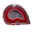 Achat bordeaux rot Hälfte einer Geode A*extra Qualität mit kristallinen Geoden Öffnung Größe M: ca.50 - 70 mm