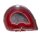Achat bordeaux rot Hälfte einer Geode A*extra Qualität mit kristallinen Geoden Öffnung Größe M: ca.50 - 70 mm