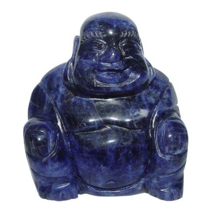 Sodalith Happy Buddha sitzend ca. 45 x 50 mm