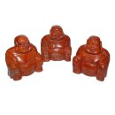 Jaspis Rot gemasert Buddha ca. 45 x 50 mm