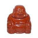 Jaspis Rot Happy Buddha sitzend ca. 25 x 30 mm