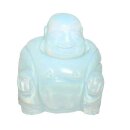 Opalith Kunstglas Happy Buddha sitzend ca. 45 x 50 mm