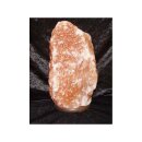 12 - 17,9 kg Salzlampe Bosalla® mit Palisander-Holz Sockel, Salz Leuchte mit 250 cm Kabel weiß