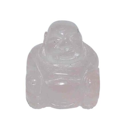Rosenquarz Happy Buddha sitzend ca. 25 x 30 mm