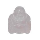 Rosenquarz Happy Buddha sitzend ca. 25 x 30 mm