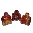 Achat-Carneol Happy Buddha sitzend ca. 45 x 50 mm