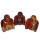 Carneol - Achat Buddha ca. 45 x 50 mm