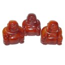 Achat-Carneol Happy Buddha sitzend ca. 25 x 30 mm