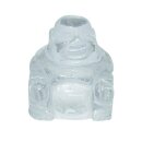Bergkristall Happy Buddha sitzend ca. 25 x 30 mm