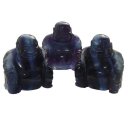 Fluorit lila Happy Buddha sitzend ca. 45 x 50 mm
