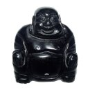 Obsidian Happy Buddha sitzend ca. 45 x 50 mm