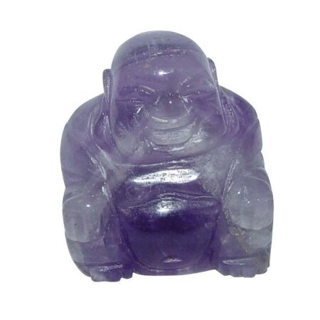 Amethyst gebändert Buddha ca. 25 x 30 mm