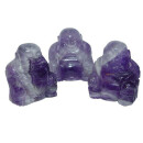 Amethyst gebändert Buddha ca. 25 x 30 mm