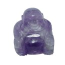 Amethyst gebändert Happy Buddha sitzend ca. 25  x 30 mm