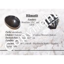Hämatit Happy Buddha sitzend ca. 25 x 30 mm