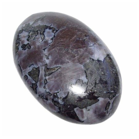 Gabbro XL Handschmeichler Seifenstein flach ca. 65 -70 mm schöne interessante Maserung