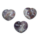 Amethyst Herz schöne bauchige Form ca. 45x40x25 mm als Handschmeichler