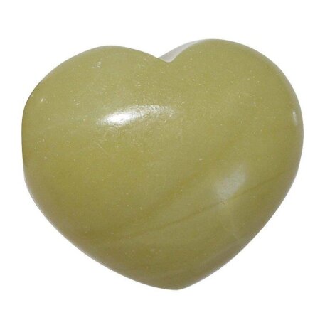Neue Jade Herz  schöne bauchige Form ca. 45x40x25 mm als Handschmeichler