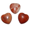 Jaspis rot Herz klein schöne bauchige Form ca. 25x25x13 mm als Handschmeichler