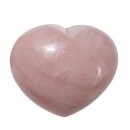 Rosenquarz Herz klein schöne bauchige Form ca. 25x25x23 mm als Handschmeichler