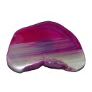 Achatscheibe pink mit Magnet für Kühlschrank Magnettafel Magnetwand ca. 60 - 80 mm