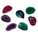 Achatscheibe pink mit Magnet für Kühlschrank Magnettafel Magnetwand ca. 60 - 80 mm