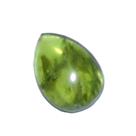 Peridot / Olivin flacher Trommelstein Rarität ca. 15 - 18  mm A*extra Qualität