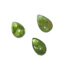 Peridot / Olivin flacher Trommelstein Rarität ca. 15 - 18  mm A*extra Qualität klar mit Einschlüssen