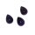 Amethyst flacher Trommelstein klein ca. 20 x 15 mm Tropfen Form A*extra dunkle lila Qualität