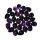 Amethyst flacher Trommelstein klein ca. 20 x 15 mm Tropfen Form A*extra dunkle lila Qualität
